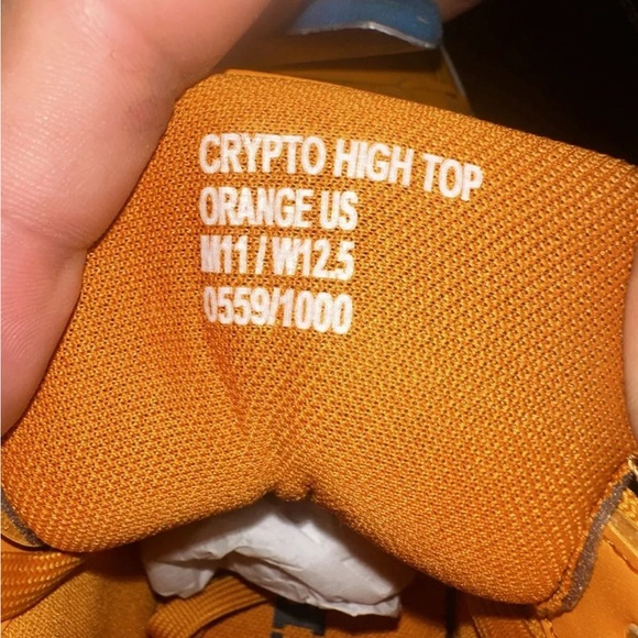 Donald Trump Sneakers x Bitcoin Crypto High Top Sneakers #559/1000 Size 11 Mens